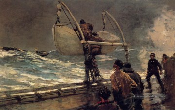  pittore - Le signal de détresse réalisme marine peintre Winslow Homer